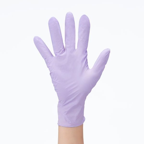 検査検診用ニトリルグローブ ダリア 装着イメージ